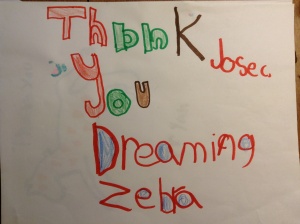 A Thank-You from one of the charities to which I donated for my December 2012 ride.